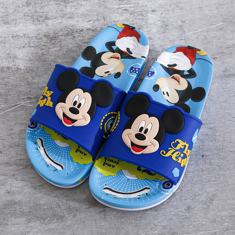 迪士尼儿童女卡通米奇防滑凉拖鞋