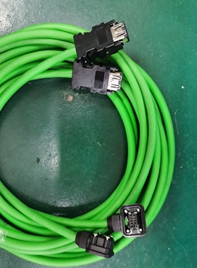 三菱JE J3 J4伺服编码器连接线MR-J3ENCBL3M-A1-L 5M-H电机动力线