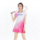 网乒球衣团购定制比赛队服 女连衣裙速干运动时尚 羽毛球服新款 短袖