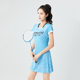 羽毛球服短袖 显瘦网球乒乓比赛定制队服 连衣裙速干透气运动修身