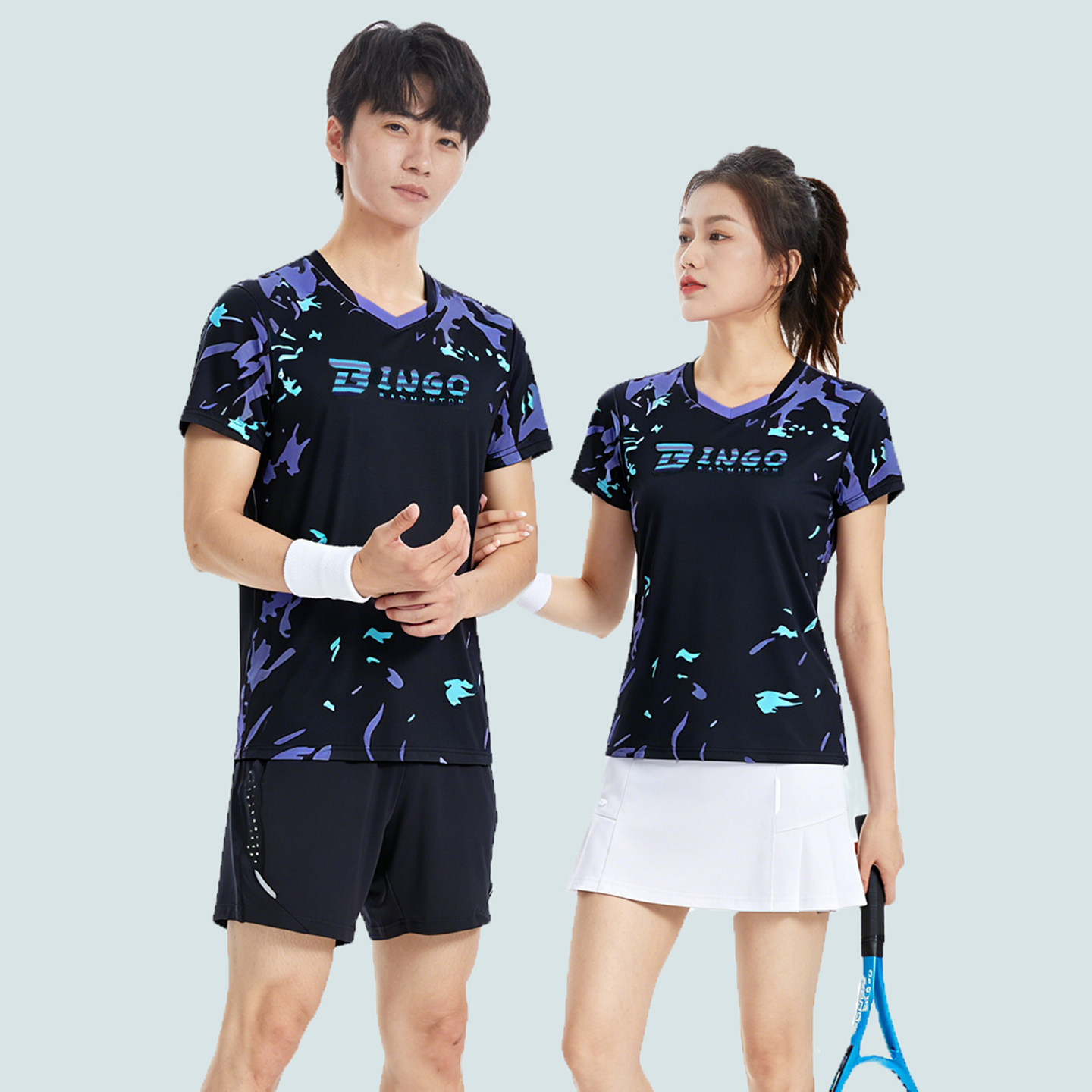 羽毛球服短袖套装女上衣速干运动网乒排球比赛男T恤团购比赛定制