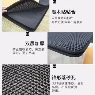 水厚砂垫落砂垫弹性发泡LVX垫加大号洗定制宠物双层地猫垫EVA耐抓