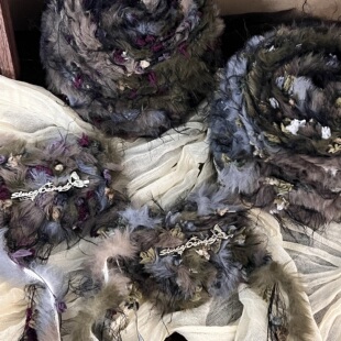 Dengd 月下塞纳河 毛线团邓邓手混线手工diy钩针织编包发圈衣帽线