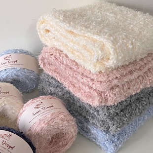 Dengd 围巾线 手混线羊毛线邓邓手工DIY钩编织衣帽围脖专用配线团