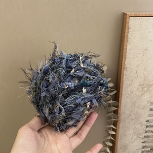 蓝别城外DENGD手混线特色毛线diy手工编织包包帽子配线团钩织材料