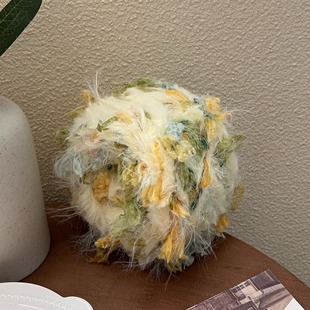 绿野柠柚DENGD手混线皮草毛线手工DIY钩编织包包帽子卡套送人礼物