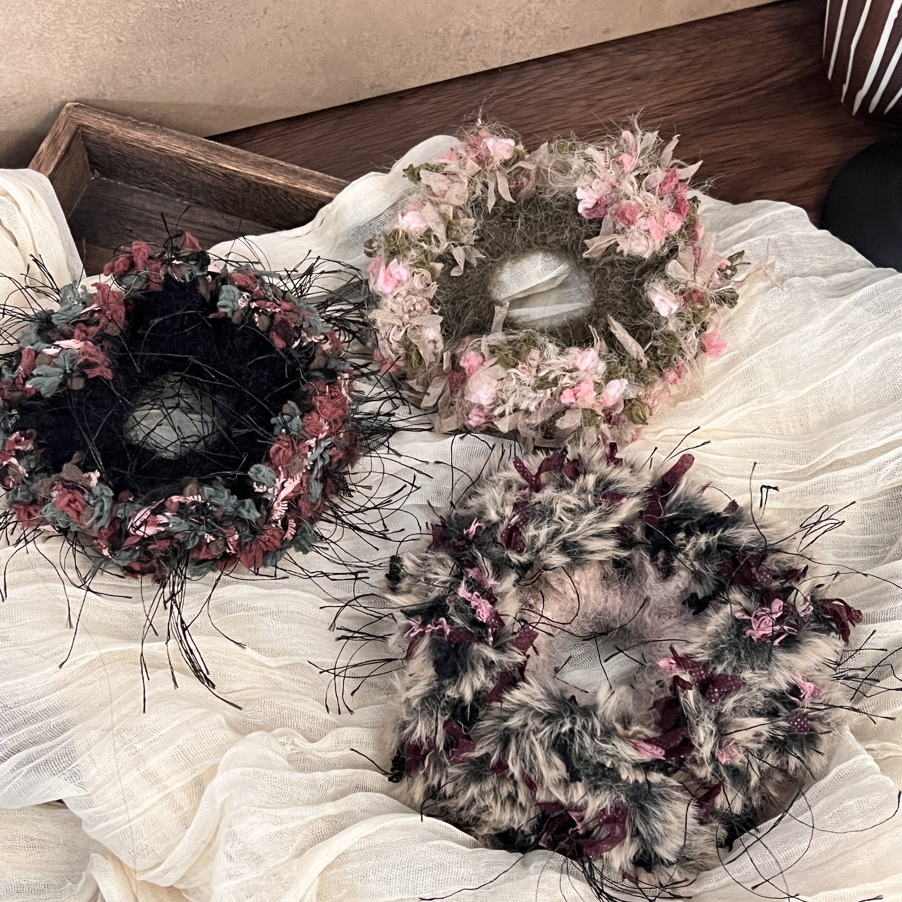 手工发圈线材料包Dengd复古混线