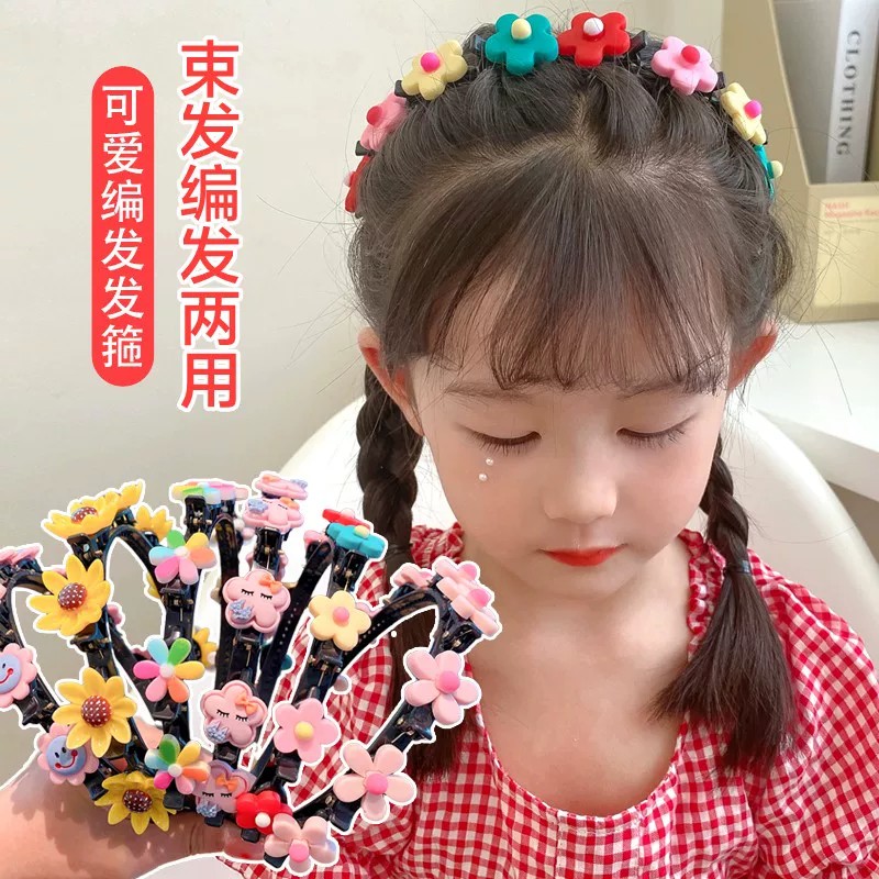 女童可爱花朵发夹碎发整理神器