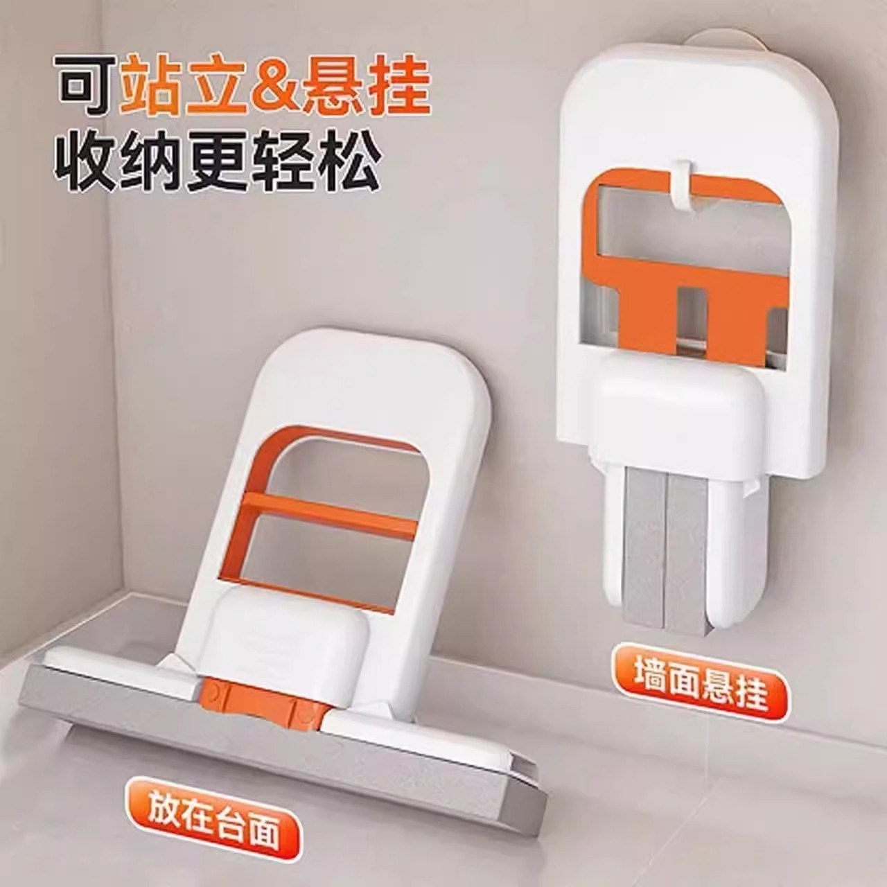 新款迷你小拖把桌面茶吧清洁免手洗代替传统抹布家用多套装一拖净