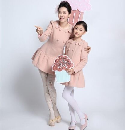拿美南梦童装款冬装女童呢子大衣