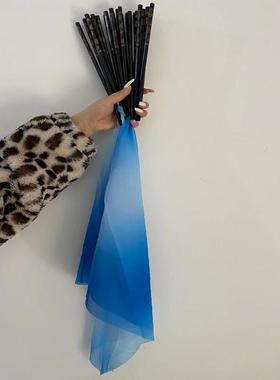 30cm黑色筷天丝绸蒙族筷子舞筷子跳舞蹈道具筷子五彩绸蒙古舞蹈筷