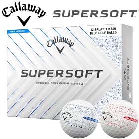 25年款callaway卡拉威正品SUPERSOFT泼墨高尔夫球12个装