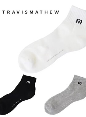 日本Travis Mathew男高尔夫球袜抗菌除臭运动短袜正品代购25年款