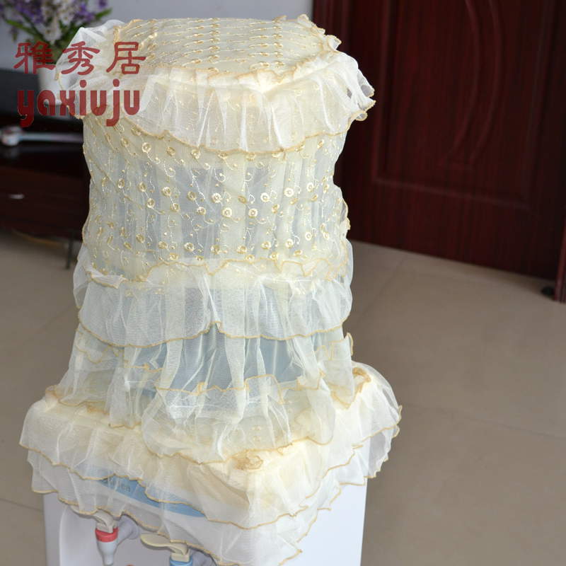 《皇冠信誉》蕾丝两件套/饮水机套/饮水机罩饮水机防尘罩 包邮