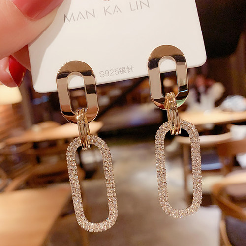 欧美个性时尚气质超闪女百搭锆石