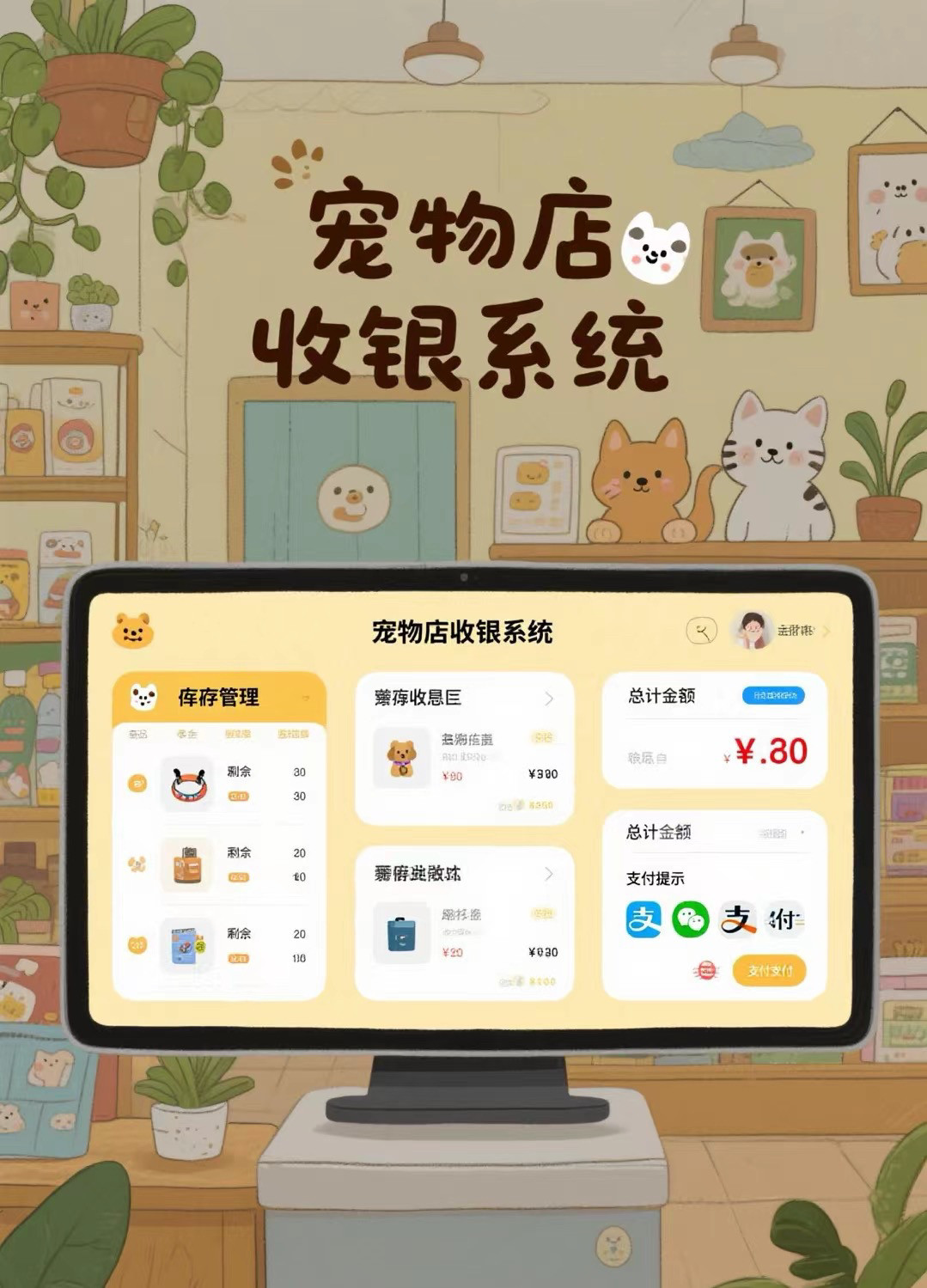 宠物店收银系统（连锁版）
