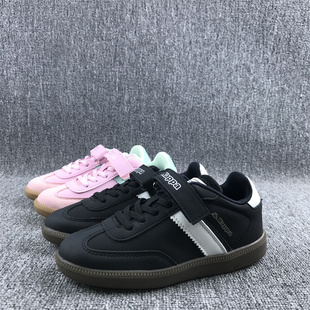 出外贸KP儿童休闲百搭板鞋舒适软底德训鞋小中童魔术贴学生运动鞋