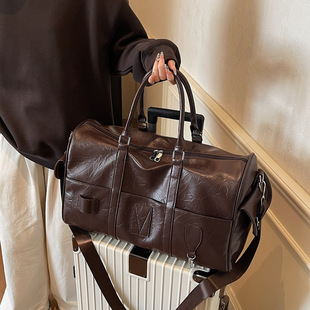 漫茗雪旅行包男款外出短途大容量出差手提运动包男士高级感健身包