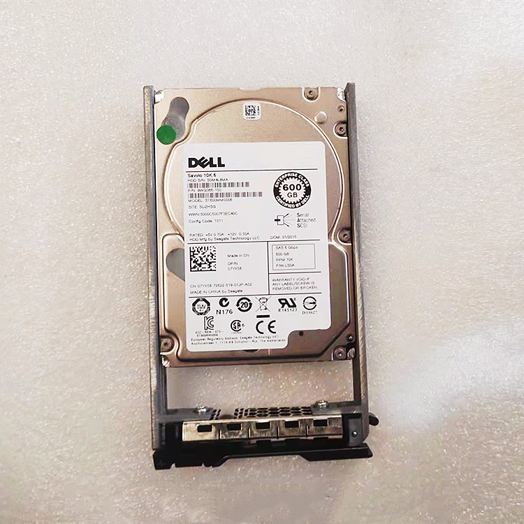 Dell 600G SAS 10K 6Gb 2.5寸 服务器硬07YX58 96G91 5TFDD r72nv