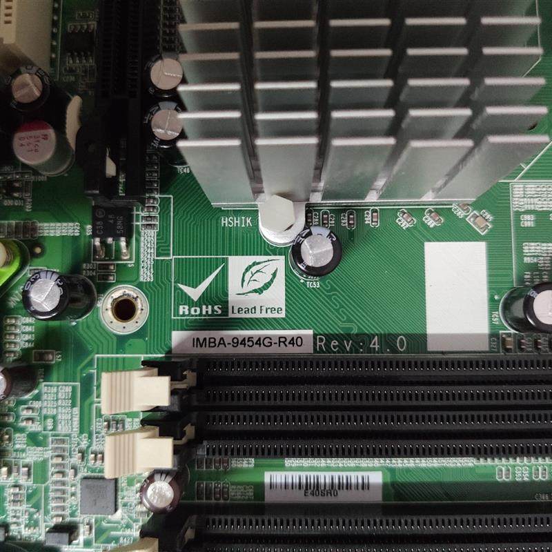 威达IMBA-9454G-R40 REV:4.0工控机用板成色新6个PCI槽送CPU好用