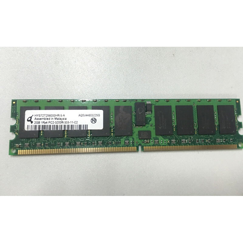 奇梦达2gb 1rx4 hys72t256000hr-5-a pc2-3200r-333-11-c2内存条