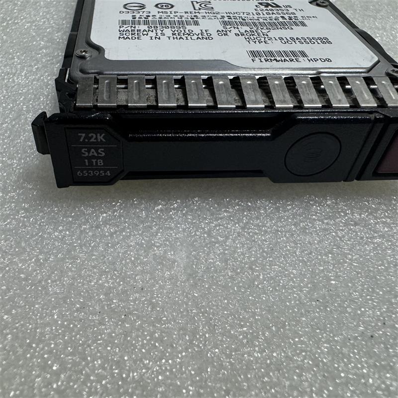HP/惠普653954-001 652749-B21 1TB SAS 7.2K2.5 G8 G9服务器硬盘