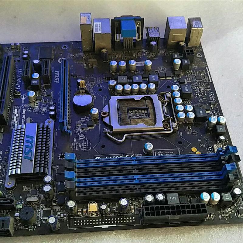 MSI/微星 H55M-P31 MS-7636 DDR3内存 1156接口 H55全固态集成板