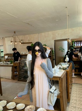 POET WONG【娇软素感】瘦瘦版型开衫 温柔美女感百搭天丝亚麻外套