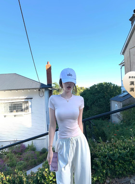 POET WONG【招牌实穿Tee】小圆领s*kims短袖显瘦修身弹力百搭T恤