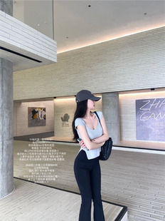 【五折清仓】锁骨精在线 韩模感 胸大腰细YYDS 透气冰丝针织短袖