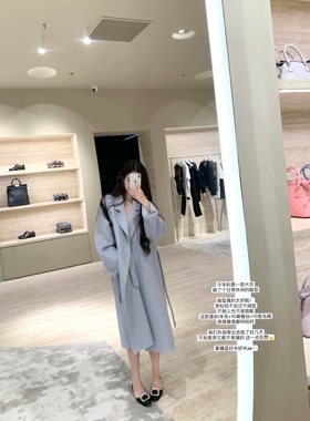 POET WONG【女神大衣】现货速发 质感高克重羊毛双面呢大衣外套厚