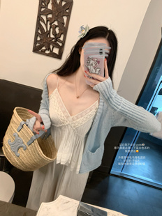 柔软不扎羊毛马海毛混纺短开衫 Ju好穿 氧气开衫 外套 八折清仓