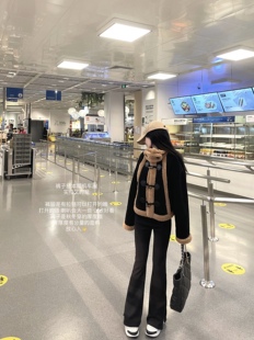 五折清仓 显瘦竖纹微喇直筒裤 挚爱神裤 Gao级质感 厚 力推款