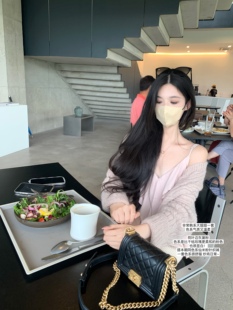 仙仙不规则荷叶边吊带质感百搭 南韩美人感 五折清仓