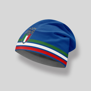 足球训练帽子防寒保暖冬季抓绒头套踢球意大利国家队欧洲杯周边