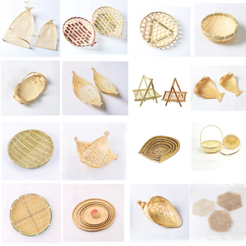 创意酒店烧烤小吃点心迷你竹编篮