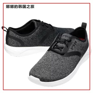 韩国代购Crocs卡骆驰LiteRide弹力织物系带鞋运动休闲鞋男205162