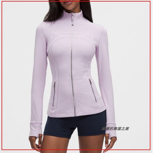 韩国代购lululemon Define 女士夹克弹力紧身瑜珈运动外套LW4CAFS