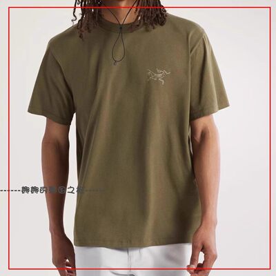 韩国代购ARCTERYX始祖鸟 KRAGG SL 印花圆领透气短袖T恤男款X9533