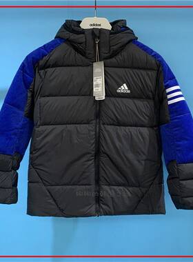 韩国代购Adidas阿迪达斯儿童男女童装鹅绒保暖羽绒服外套HB4074