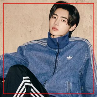 韩国代购 阿迪达斯Adidas朴成训同款立领夹克运动牛仔外套KD1517