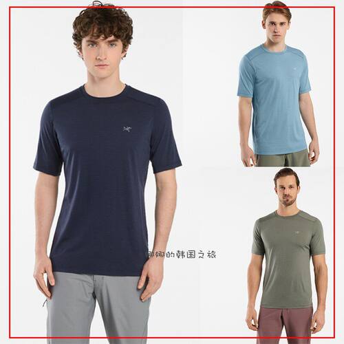 ARCTERYX始祖鸟 韩国代购23夏男IONIA MERINO WOOL SS防臭短袖T恤