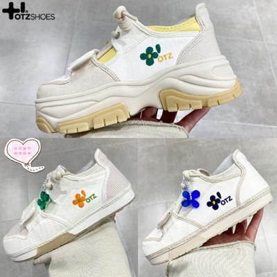 拼接拼接格子增高休闲鞋