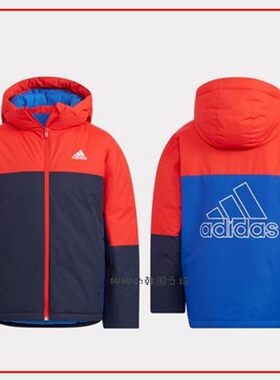 韩国代购Adidas阿迪达斯儿童男女童装鹅绒保暖羽绒服外套HM9668