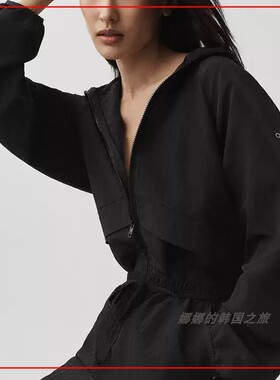 韩国代购Alo Ripstop Electric Jacket防晒衣连帽夹克防晒外套薄