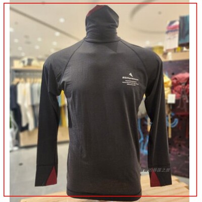 韩国代购Klattermusen攀山鼠Fafne伐楠龙 高领长袖T恤男款20630