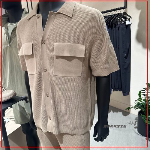 韩国代购ALO Sports Club Sweater Knit运动针织开衫7分短裤套装