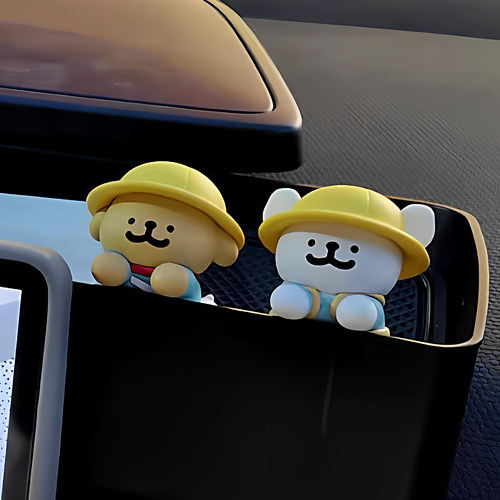 可爱线条小狗汽车摆件趣趴趴系列