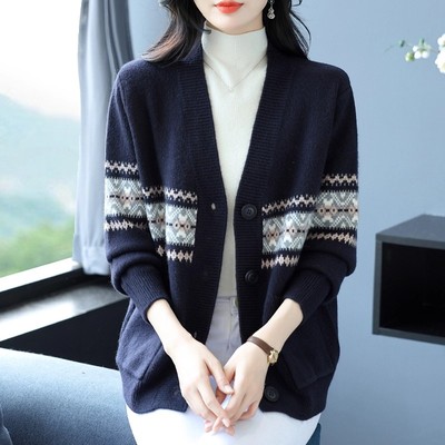 春秋新款宽松大码高级感洋气外穿