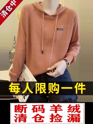 连帽卫衣女韩版宽松洋气打底毛衣